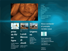 Tablet Screenshot of gynecologue-montpellier.com